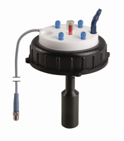 SafetyWasteCap, S95 elektr. Füllstandskontrolle, 4x 2.3/3.2 mm AD, 1x 6.4 - 9.0 mm ID