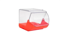 St&uuml;ckartikelboxen, PP Deckel transparent aus SAN, 232x146x158 mm VE=4