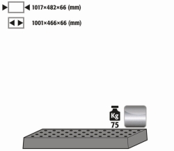 Perforated plate f. STAWA-R 75kg roh Q90 Q30 S90 S60 1200mm