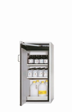 Safety cabinet S-CLASSIC 90 WDL 596 x 616 x 1298 mm (WxDxH), RAL 7035, 3 x trays bottom, 1 x bottom drip tray