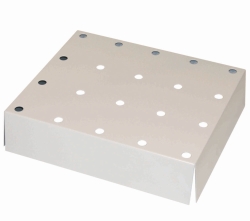 Perforated insert standard 409x474x107mm sheet steel powder coated RAL 7035 for Modell(e): Q90, Q30, S90, S60