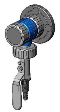 VACUU·LAN® Absperrmodul VCL Kmit Anschlusselement A5, M35 x 1, 5, gelbe Blindplatte für Ventilsitz, bestehend aus A5, B1, C1, D