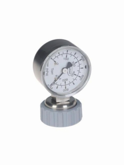 VACUU·LAN® Funktionselement C4: Vakuum-Manometer (Anschluss rechts), mit Gewinde M35x1,5mm