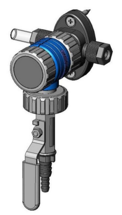 VACUU·LAN® Absperrmodul VCL Kmit Anschlusselement A1, M35, gelber Handgriff für Kugelhahn, bestehend aus A1, B1, C1, D1