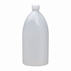 Narrow neck bottles 500 ml, PE-LD, natural height 169 mm, GL 25, Ø 75 mm pack of 100