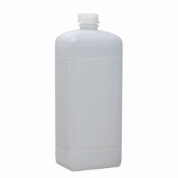 Narrow neck bottles 500 ml, square, PE-HD, natural height 180 mm, GL 25, 53x68 mm pack of 100