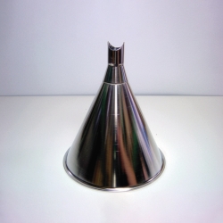 Funnel for V-chute, stainless steel