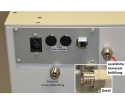 Additional universal ventilation 8 mm hose and fine dosing valve