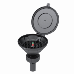 Sicherheitstrichter mit Füllstandskontrolle, PE-HD, elektrisch ableitfähig, Schwimmer 150 mm