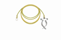 Erdungskabel, 1xKlemme 1xDruckknopf, ID 5mm, Länge 3m