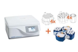 Benchtop centrifuges 5910 Ri (General Lab Product) with rotor S-4xUniversal, incl. universal buckets, adapters for tubes and bo
