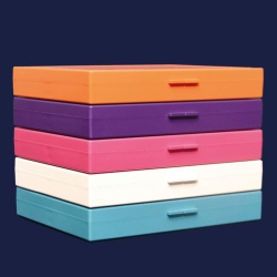 Microscope slide box for 100 slides, white,