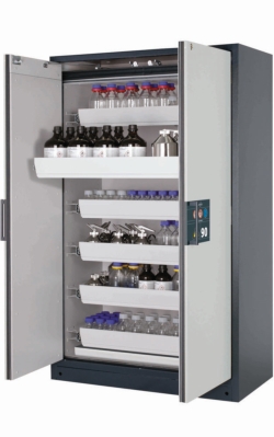 Saftey cabinet Q-CLASSIC-90 WD 1193 x 615 x 1953 mm (WxDxH), RAL 7016/RAL 7035, 6 pull-out tray, 1x base tray