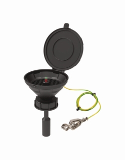 Spritzschutz für Kugeltrichter nicht leitfähig, PE-HD