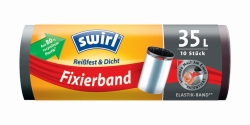 Müllbeutel mit Fixierband