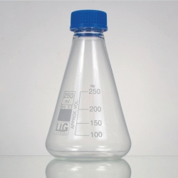 Erlenmeyerkolben, Borosilikatglas 3.3, mit Schraubverschluss