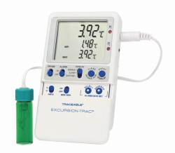 Temperature data logger Traceable<sup>®</sup> Excursion-Trac™, with 1 vaccine bottle probe