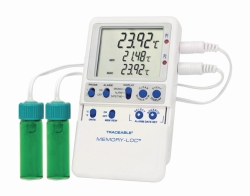 Temperature data logger Traceable<sup>®</sup> Memory-Loc™, with 2 vaccine bottle probes