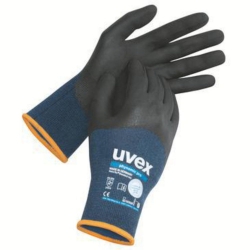 Protecting gloves phynomic pro, size 6 blue/anthrazite, partly coated pair