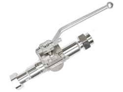 Shut-off valve M38x1.5 female/male (-60...+200°C)