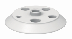 Flat flange lids, PTFE, DN 100, Typ 2