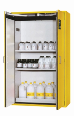Safety storage cabinet S-CLASSIC-90 1968x1200x615mm, RAL 1004/1004, 2x shelf, 1x perforated insert,