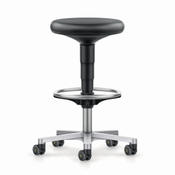Reinraum Hocker, Stop&Go-Rollen, Fussring