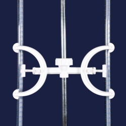 Burette clamp for 2 burettes - P.P.