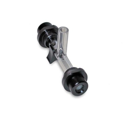 Polarimeter tube, centre fill, glass central arm: length 100mm