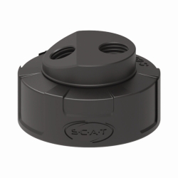 Safety Waste Caps, S 60/61, mit abgeschrägtem Anschluss für Abluftfilter, elektrisch ableitfähig