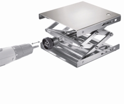 Hebebühne 200 x 200 mm DIN 12897, verstellbar per Akkuschrauber