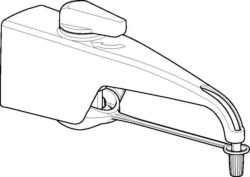 Discharge tube for Varispenser 2x with nominal volume 25, 50, or 100mL