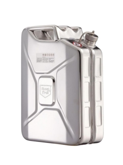 Safety jerrycans stainless steel, with screw cap