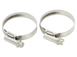 Hose clamps, size 4 for fabric hose 3/4" l.w, pack of 2