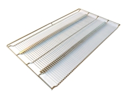 Rack, reinforced Stainless steel, with grid safety catches (1 set of 4 pieces)
