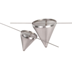 Cloth cone &Oslash; 70x75mm metal wire cloth, w: 0,250mm, d: 0,160mm