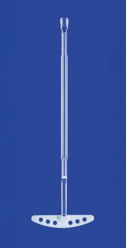 Stirrer with PTFE blade GL 10, for 100 ml flasks, NS 29/32, length 270 mm, blade 55 x 17 x 3 mm