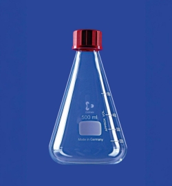 Erlenmeyer Flask 500 ml, GL 32 with screw cap