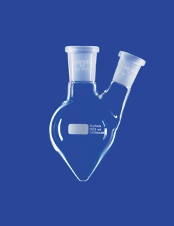 Pear-Shape Flask, 50 ml center neck NS 19/26, side neck NS 14/23