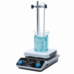 Magnetrührer mit Heizung AREC 7 Advance System, mit Temperaturfühler, Stab und Klemme