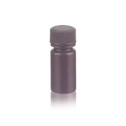 Enghalsflaschen 30 ml (1 oz), PE-HD auslaufresistent, mit 20-410 Schraubverschluss, braun, VE=72