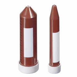 Centrifuge tubes, PP, brown