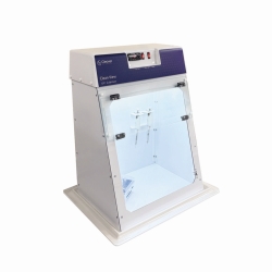 UV sterilisation cabinet, with spill tray
