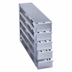 Racks mit Schubladen für Ultratiefkühlschränke CryoCube<sup>®</sup> F740 (3-Fächer Modelle), Edelstahl