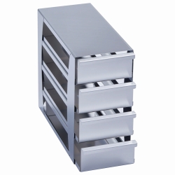 Racks mit Schubladen für Ultratiefkühlgerät CryoCube<sup>®</sup> F101h, Edelstahl