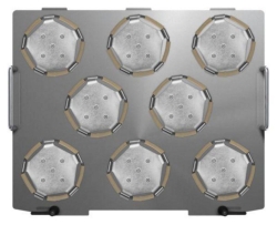 4 L Erlenmeyer flask dedicated platform, 8 clamps