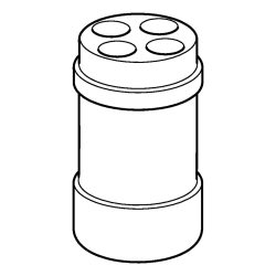 Adapter, for 4 conical vessels Tubes&reg; 5.0 mL and 15 mL, for 250 mL rectangular cups in rotor FA-6x250, set of 2 pieces