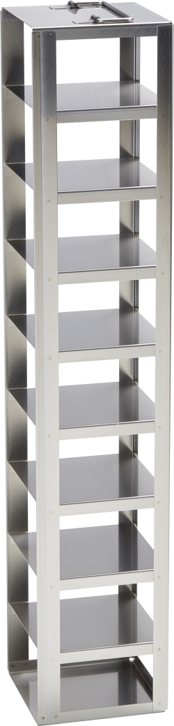Freezer Rack: Innova&reg; C585, C760, CryoCube&reg; FC660 series, 3 in/76 mm, side access, stainless steel