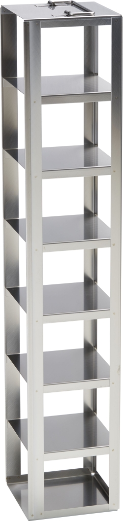 Freezer Rack: Innova&reg; C585, C760, CryoCube&reg; FC660 series, 4 in/102 mm, side access, stainless steel