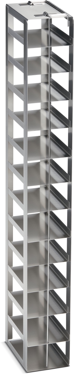 Freezer Rack: CryoCube&reg; FC660 series, locking rod, DWP (53 mm), side access, stainless steel